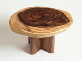 Round Monkeypod Coffee Table – Natural Solid Wood