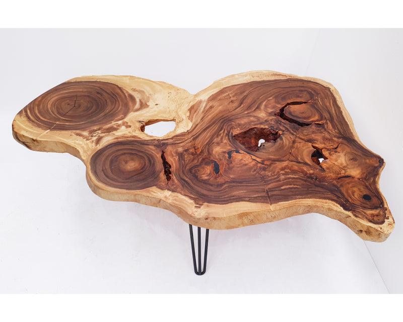 COF039- Live Edge Handcrafted Uniquely Shaped Coffee Table.