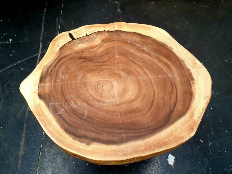 COF076 - Acacia Live Edge Pure Wood Timber Table | Coffee Table.