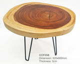 COF090 - Medium Acacia Round Coffee Table.