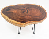 COF097 - Large Dark Raintree Timber Coffee Table.