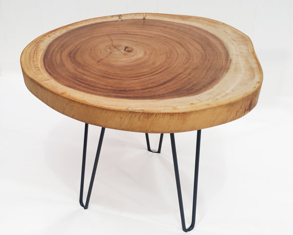 COF098 - Medium Sized Light Acacia Side Table.