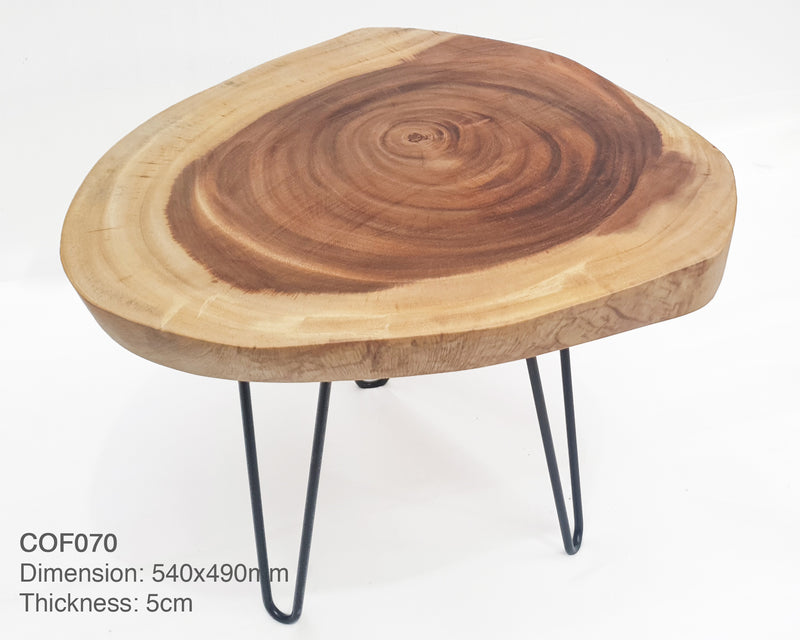 COF102 - Gorgeous Angular Acacia Side Table.