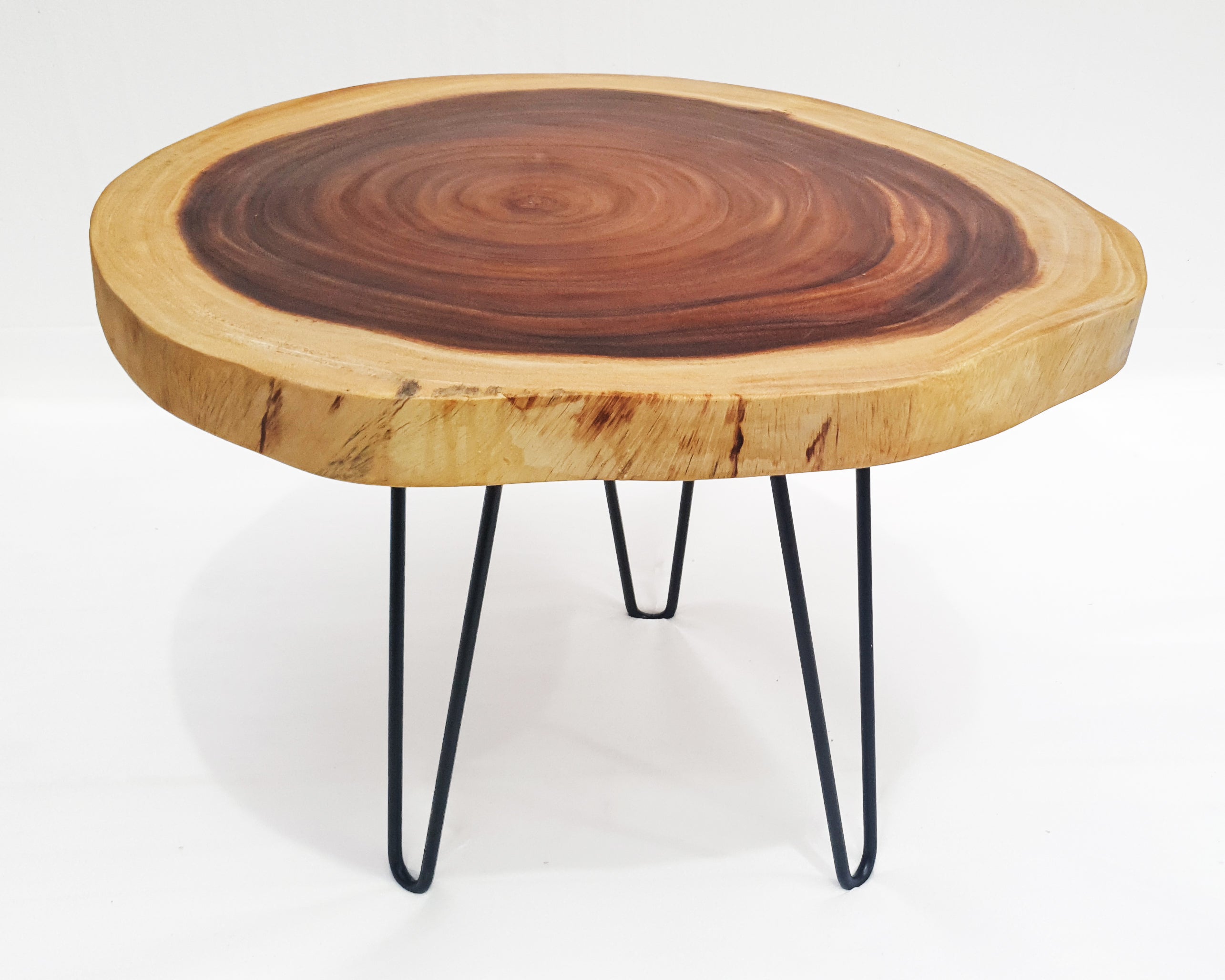 COF106 - Round Edge Natural Timber Coffee Table