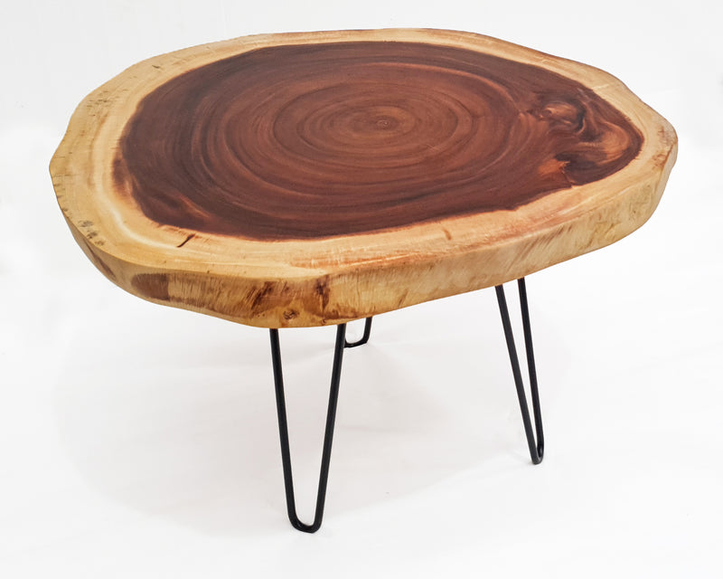 COF110 - Medium Dark Mokeypod Wood Coffee Table.