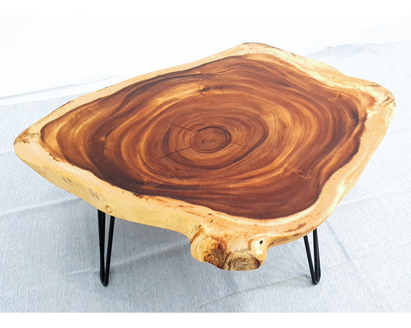 COF077 - Live Edge Pure Timber Coffee Table | Side Table.