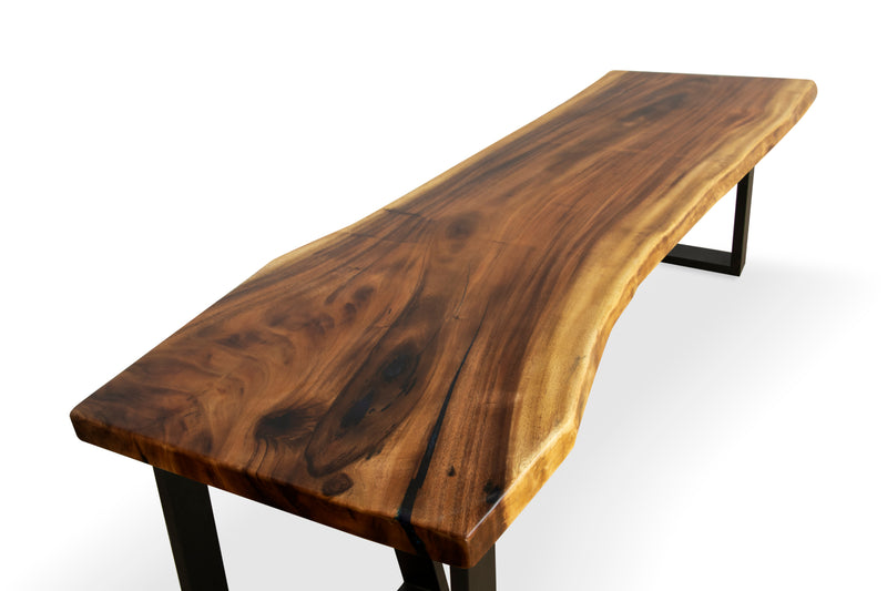 LAD015 - Natural Acacia Wood Dining Table.