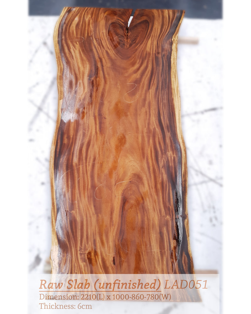 LAD051 - Beautiful Dark Monkeypod Wood Table.