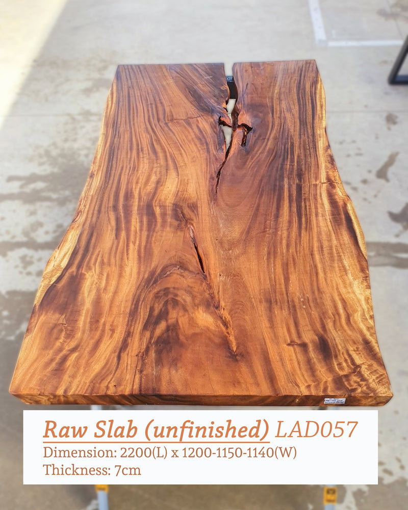 LAD057 - Large Dark Raintree Timber Table.